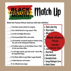 Trivia questions about black history