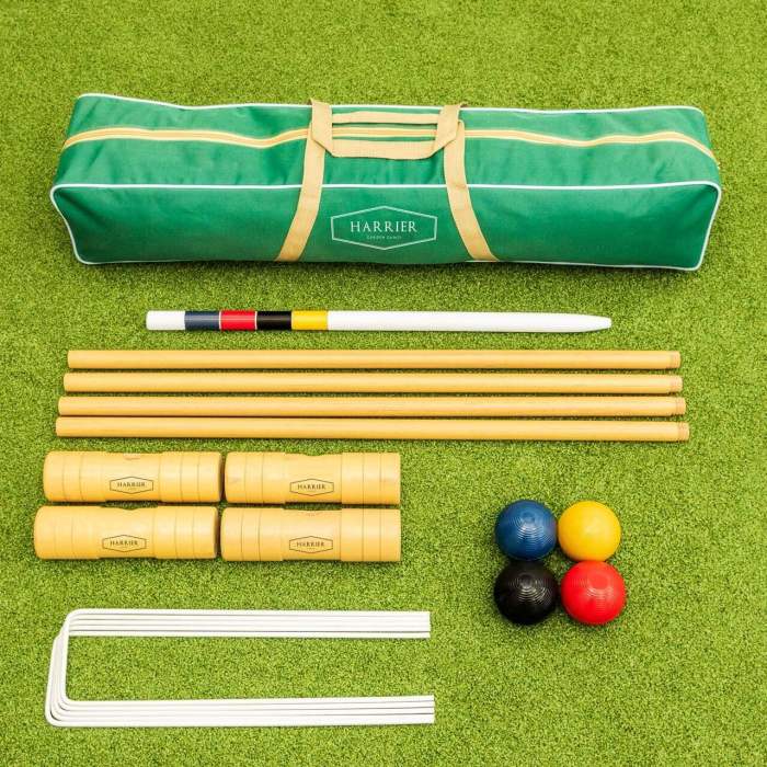 Each croquet ball in a set