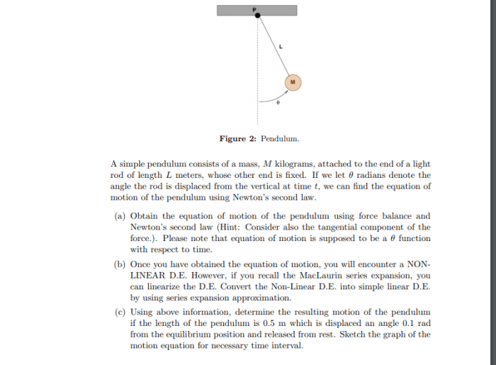 A pendulum consists of a 2.0 kg stone