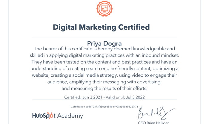 Hubspot inbound marketing certification answers 2023