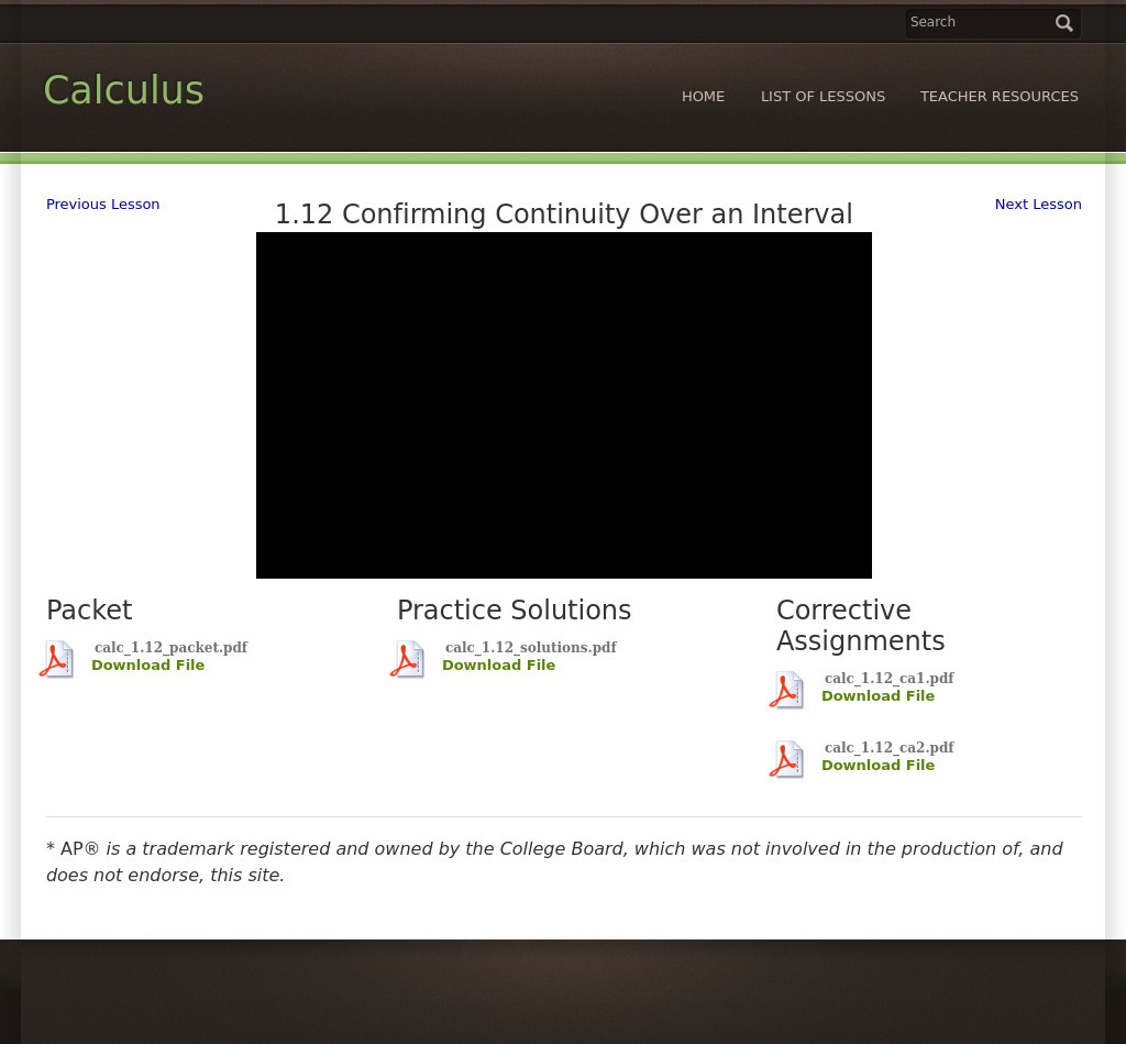 Unit 1 limits and continuity test answers