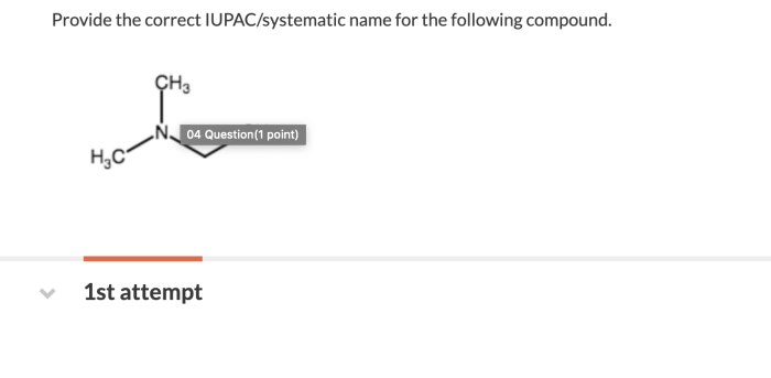 Give the systematic iupac name for the following.