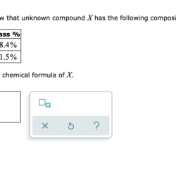 Measurements show that unknown compound has the following composition: